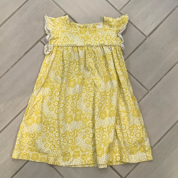 Mini Boden Other - Mini Boden Yellow Floral Casual Dress